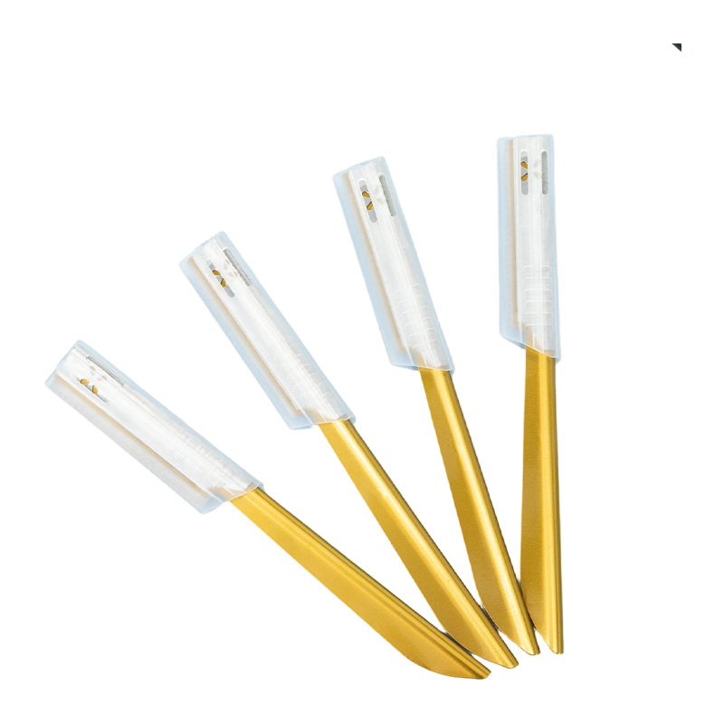 Ögonbryns- och ansiktstrimmerhyvel med halkskydd