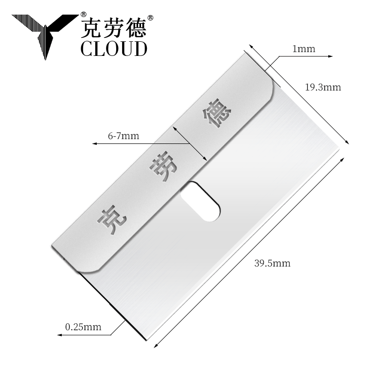 Multifunktions rakblad med enkelkant