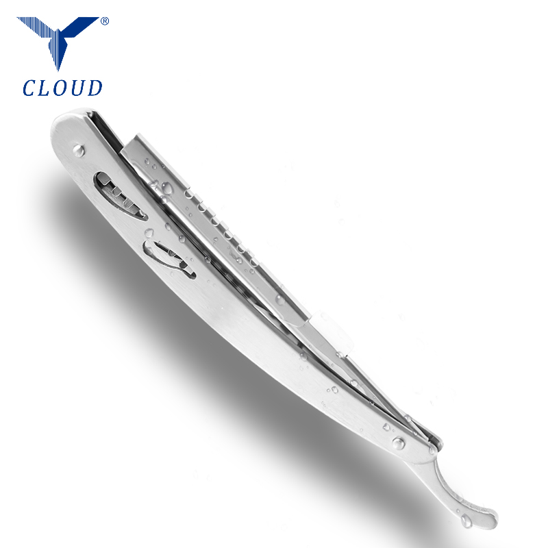 Hållbart rostfritt stål korrugerat rakt rakhyvelhandtag