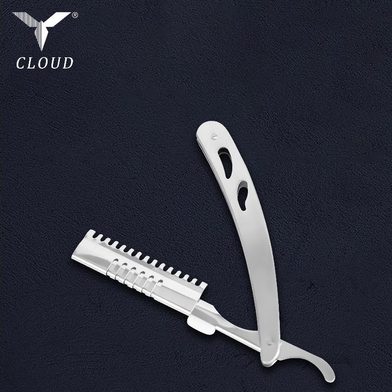 Hållbart rostfritt stål korrugerat rakt rakhyvelhandtag