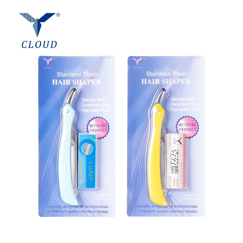 Bekvämt grepp i rostfritt stål för hårformare med 77 knivblad