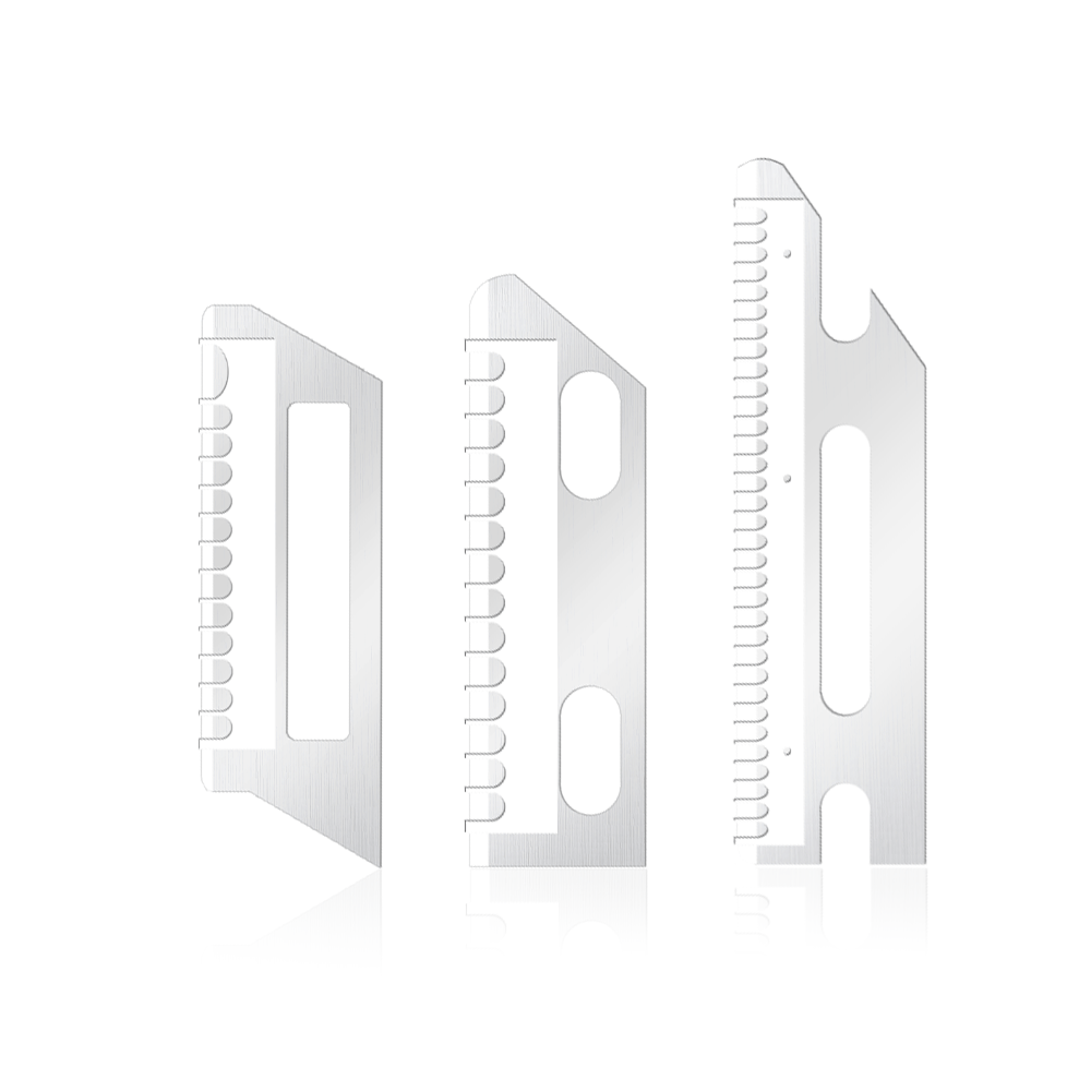 Bärbara ultrasläta rakblad i rostfritt stål