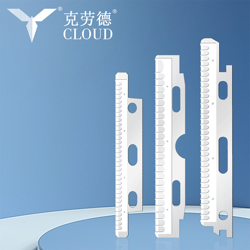 Nanobelagda rakblad för ansikte och ögonbryn i rostfritt stål