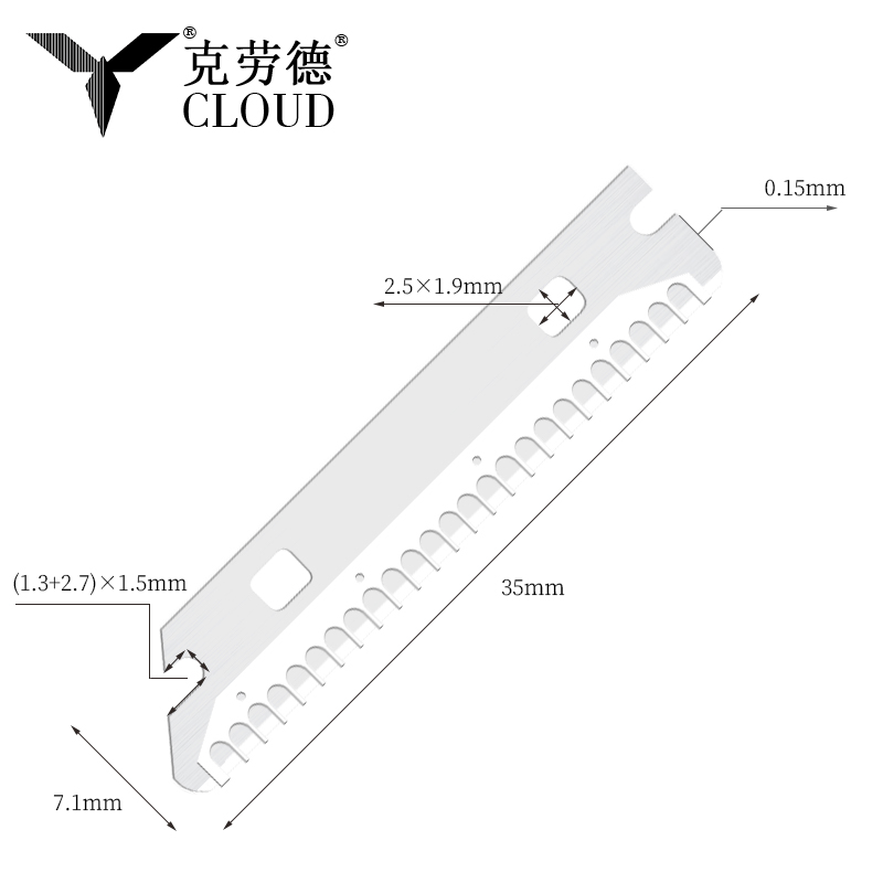 Fleranvändbara, återanvändbara rakblad för ögonbryn i rostfritt stål