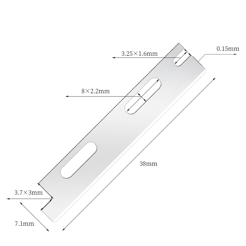 Fleranvändbara, återanvändbara rakblad för ögonbryn i rostfritt stål