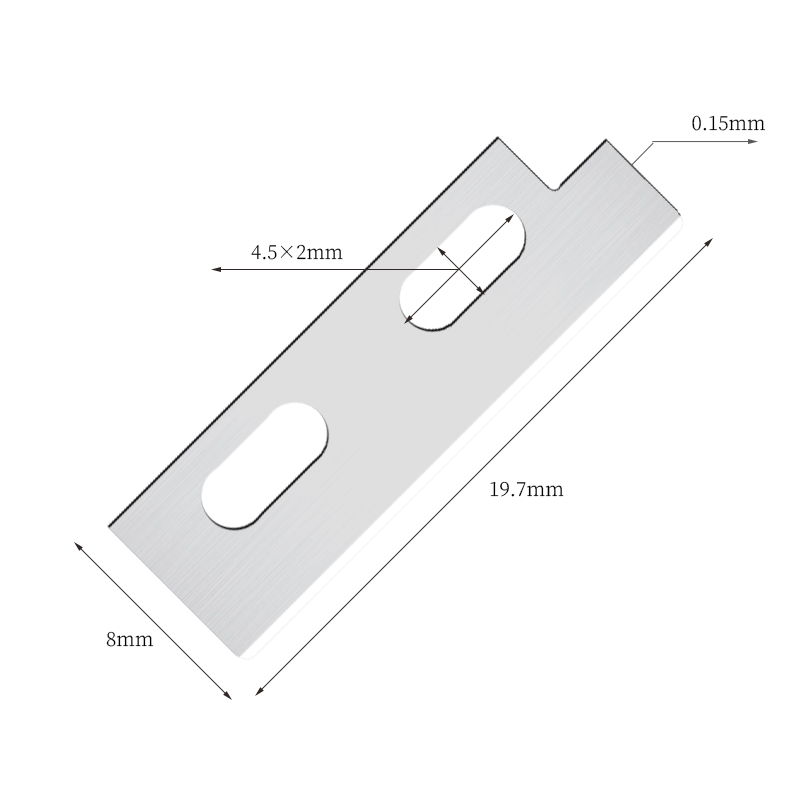 Precision, skarpa knivblad för formning av ögonbryn i rostfritt stål