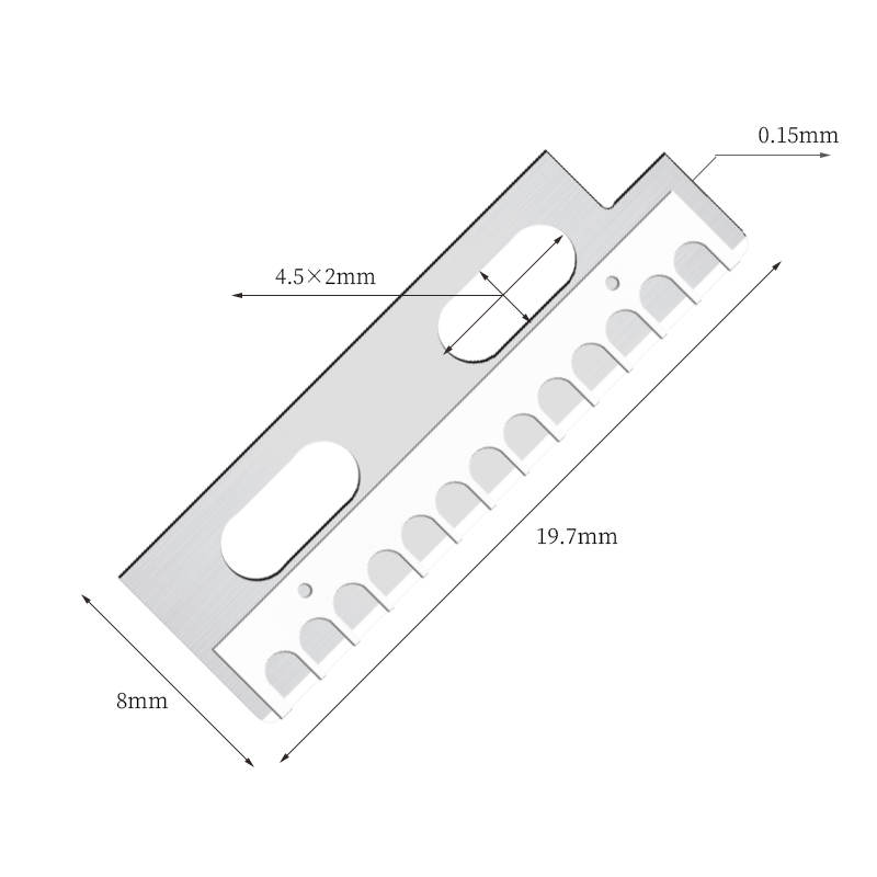 Precision, skarpa knivblad för formning av ögonbryn i rostfritt stål