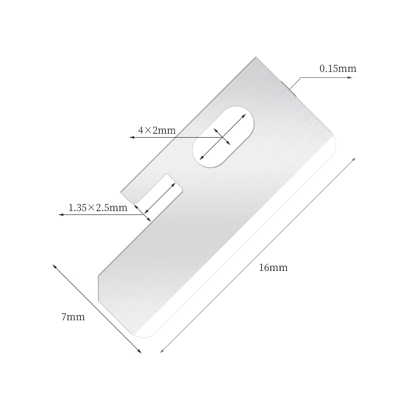 Precision, skarpa knivblad för formning av ögonbryn i rostfritt stål