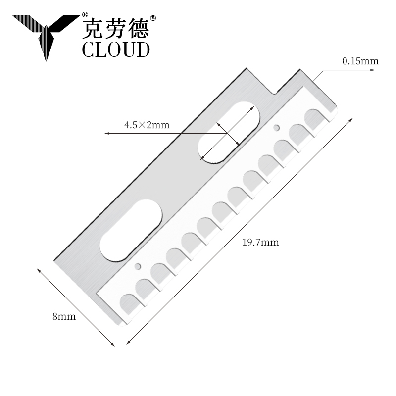 Precision, skarpa knivblad för formning av ögonbryn i rostfritt stål
