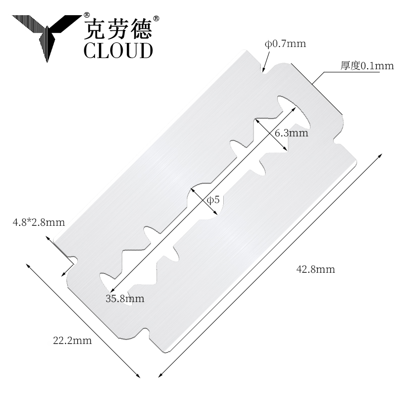 Super Steel 74 Blades dubbelkantiga rakblad