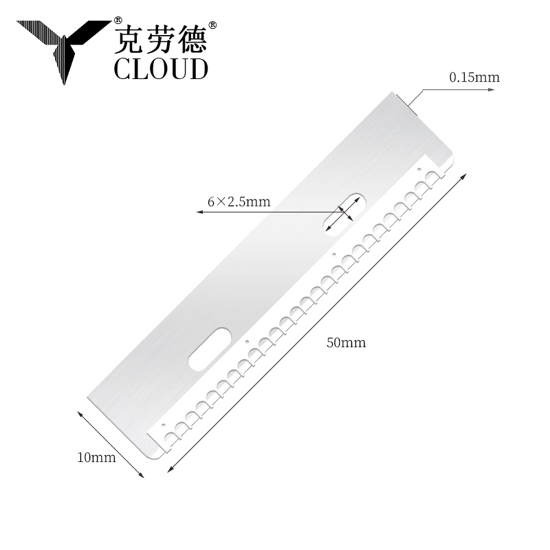 Slitstarkt återanvändbart skärblad för ögonbryn i rostfritt stål