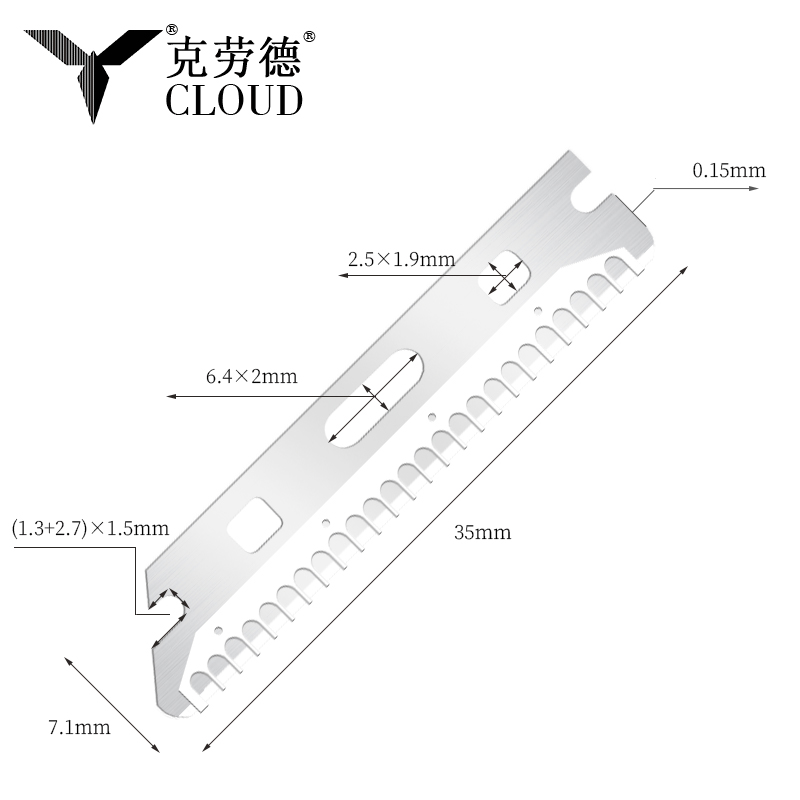 Fleranvändbara, återanvändbara rakblad för ögonbryn i rostfritt stål